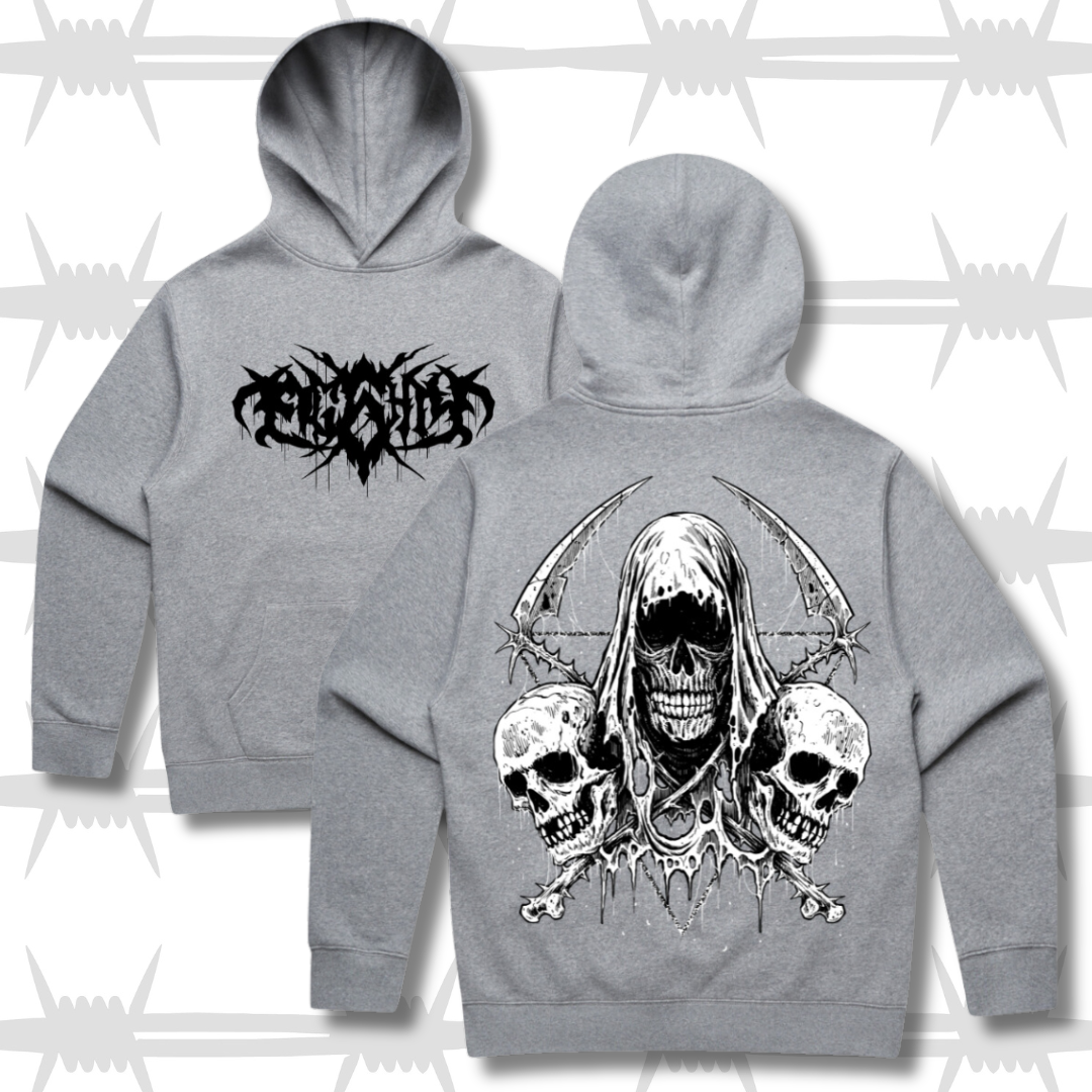 Death Core Hood - Grey