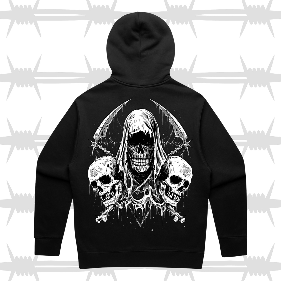deathcore tattoo graphic hoodie