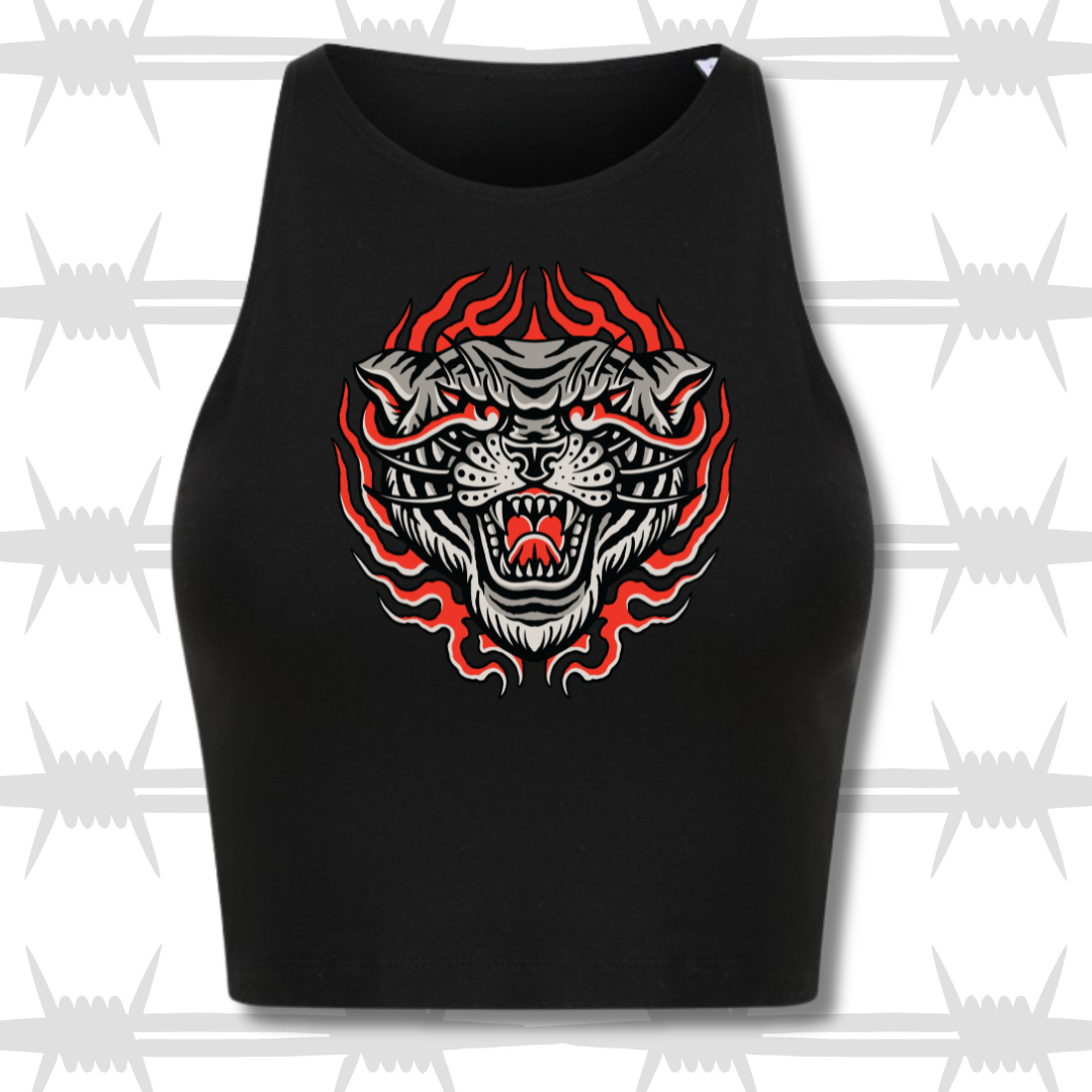 Angry Tiger Crop Vest