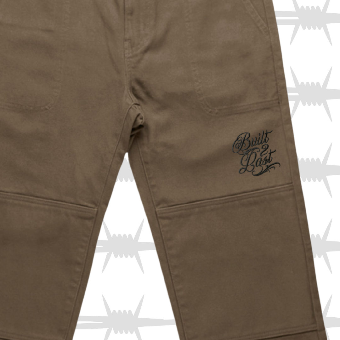 Crest Canvas Trousers