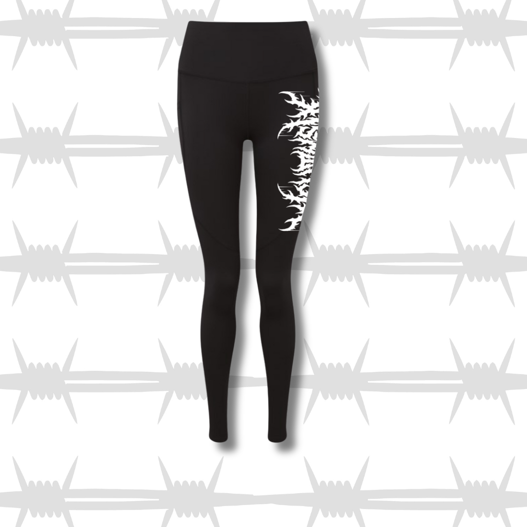 Metal Script Leggings