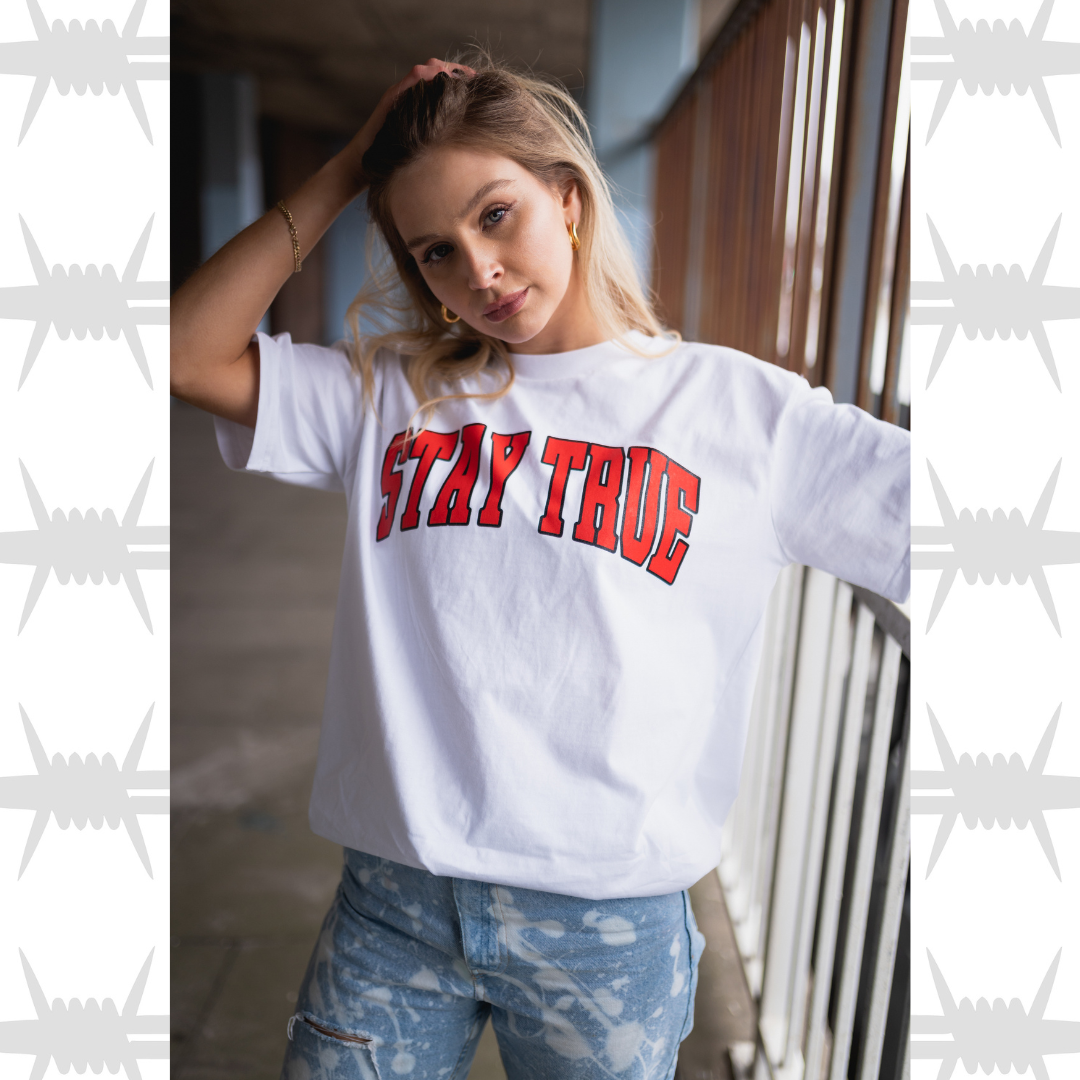 Stay True Varsity Tee