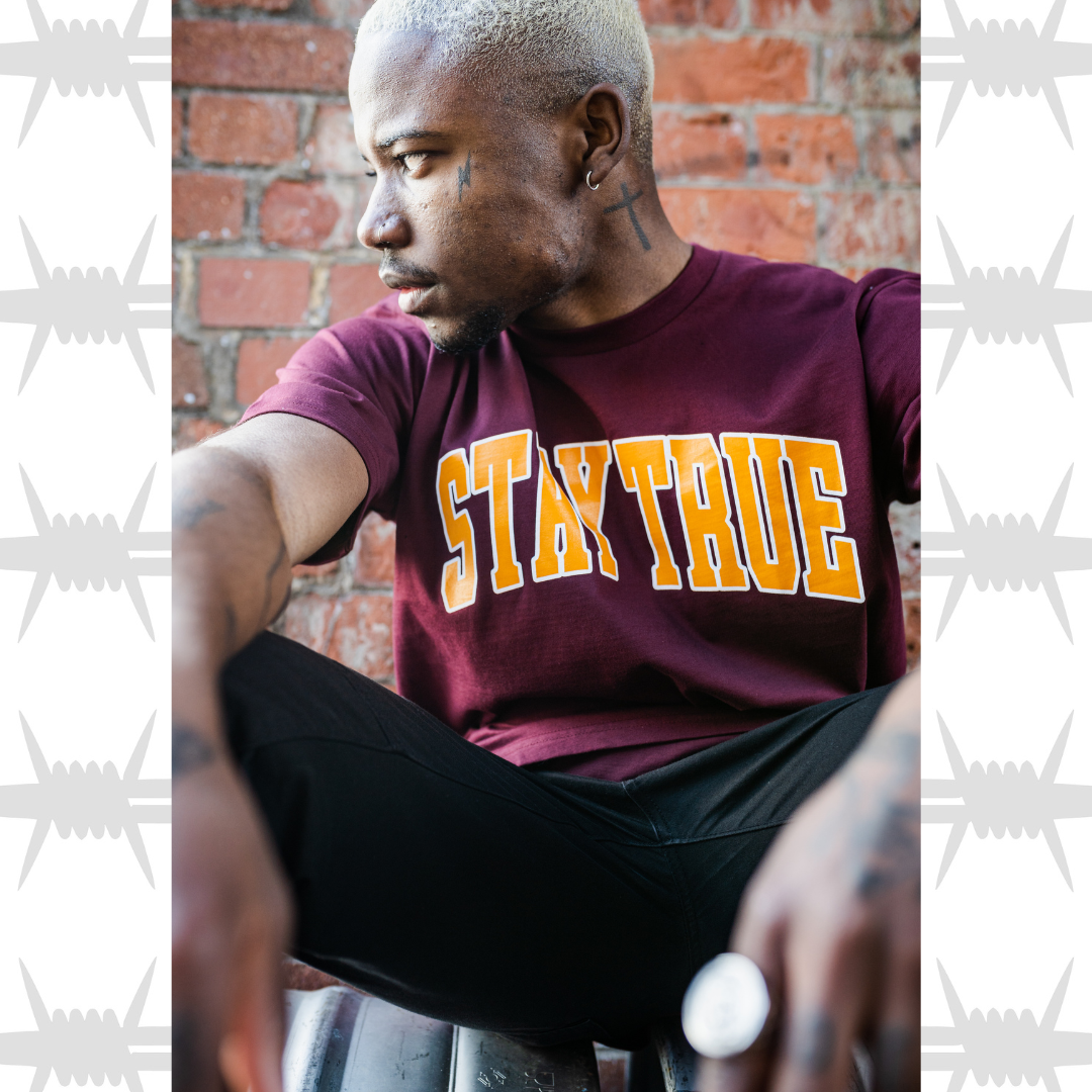 Stay True Varsity Tee