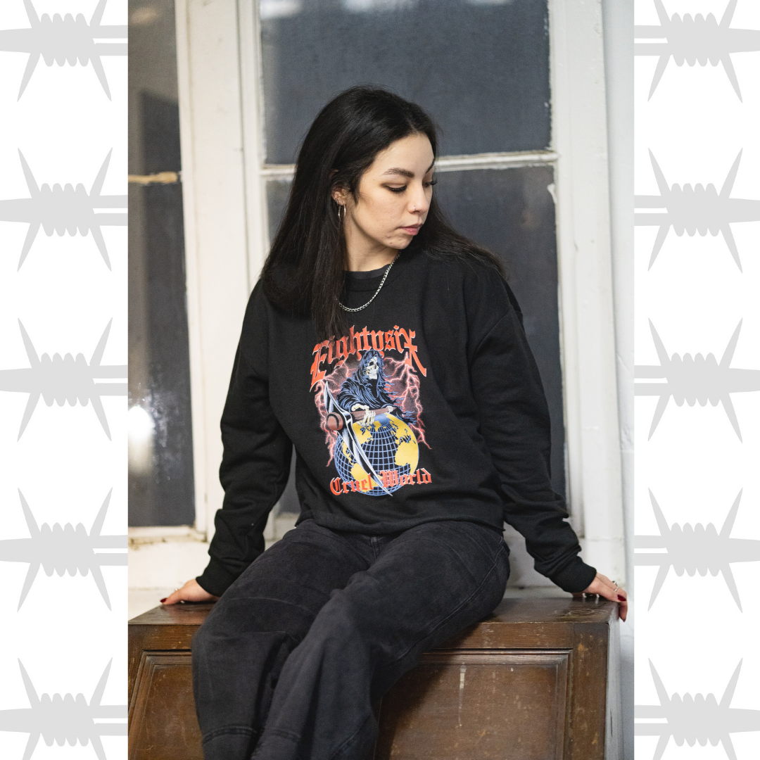 Cruel World Womens Crop Crew