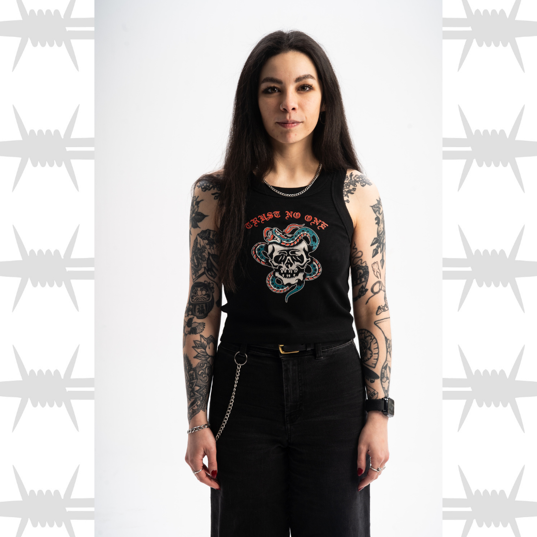 Trust Womens Ribbed Crop Vest
