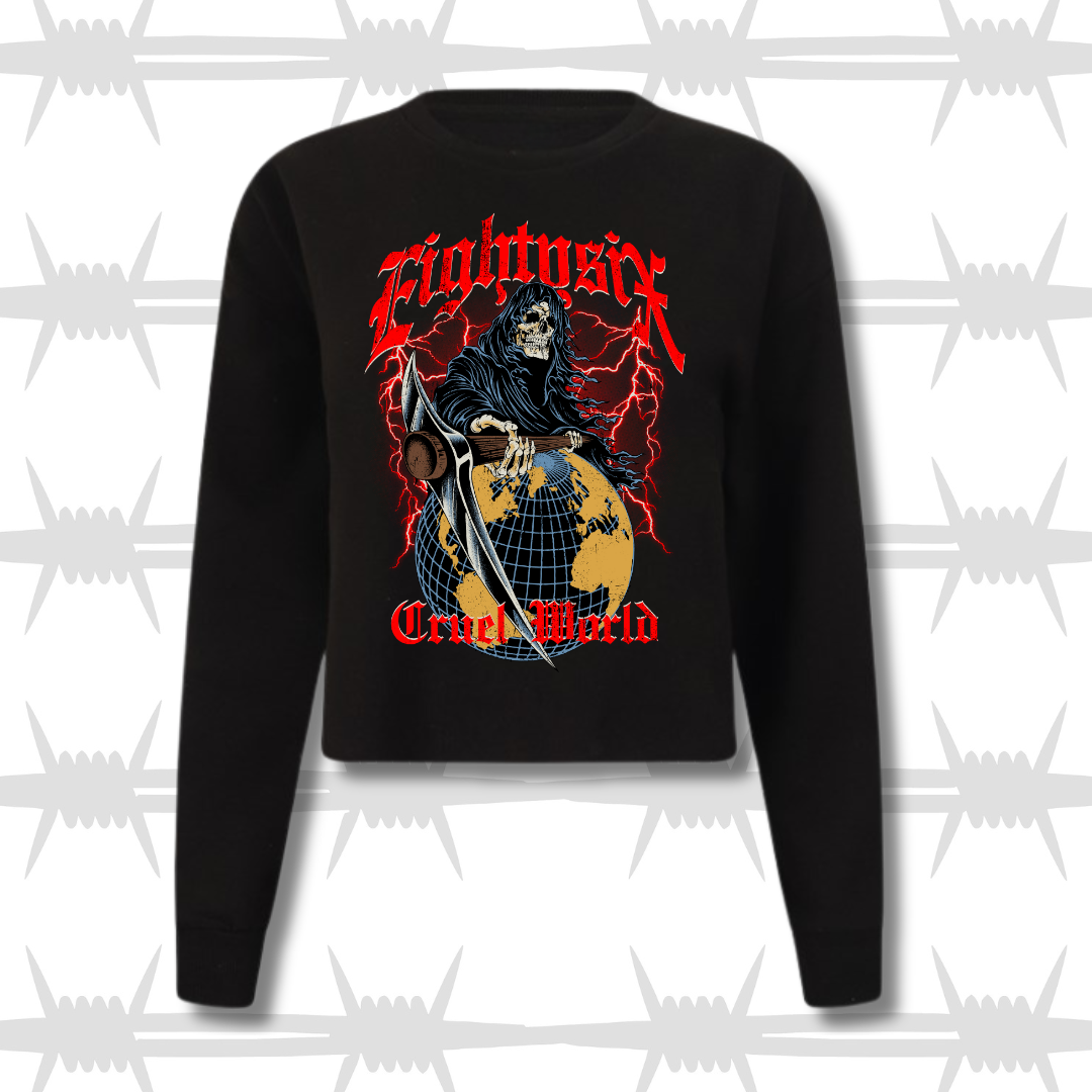Cruel World Womens Crop Crew