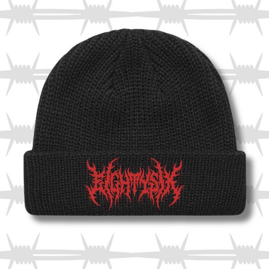 Crypt Beanie - Black/Red