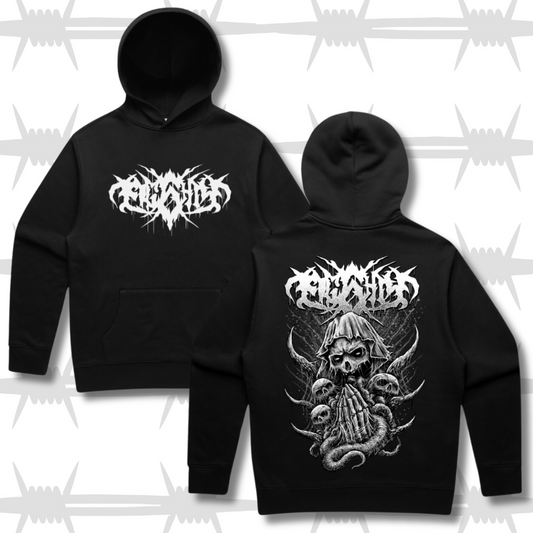 Metal Demon Hood - Black