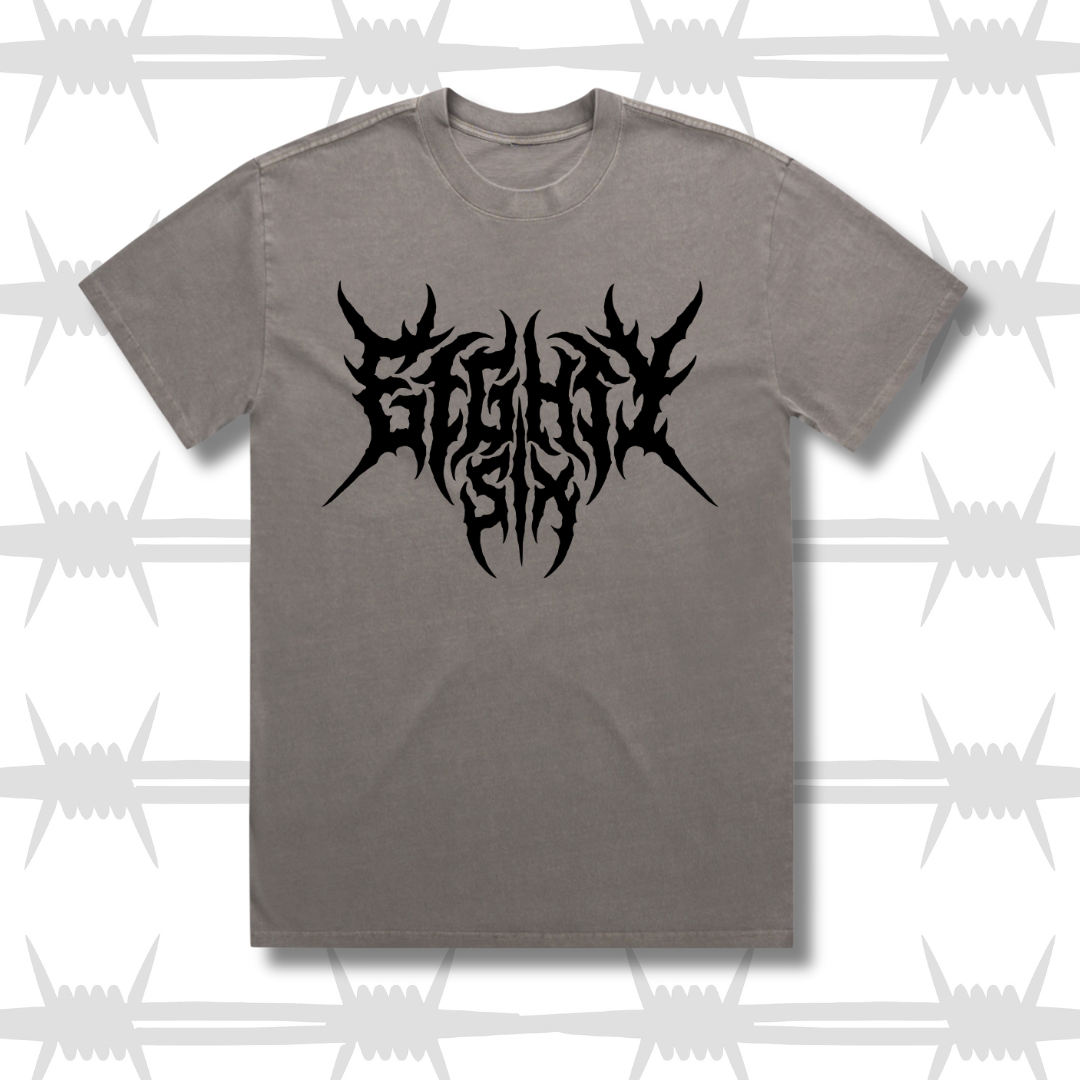 Pentagram Heavyweight Box Tee - Faded Grey