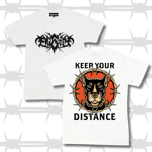 Keep Your Distance Tee - White