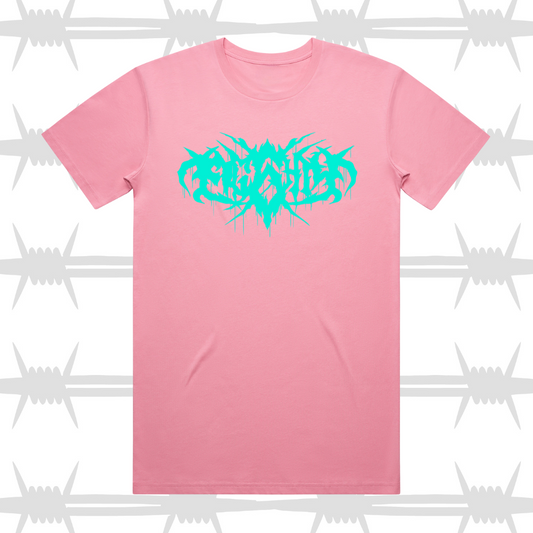Metal Logo Tee - Bubblegum Pink