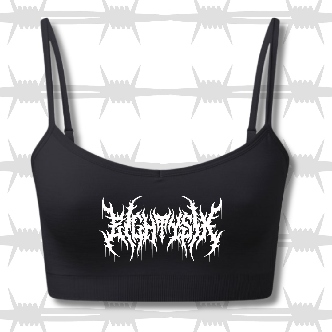Metal Script Sports Bra