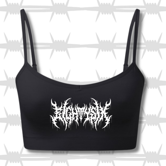 Metal Script Sports Bra