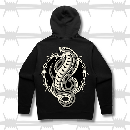 snake tattoo graphic hoodie