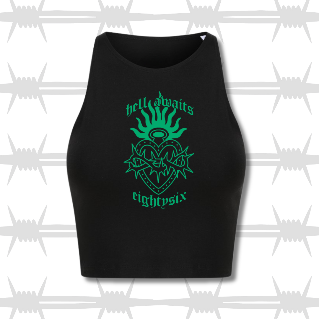 Hell Awaits Crop Vest