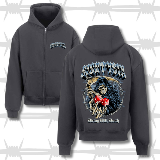 Dicing With Death Zip Hood