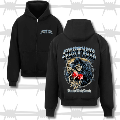 Dicing With Death Zip Hood