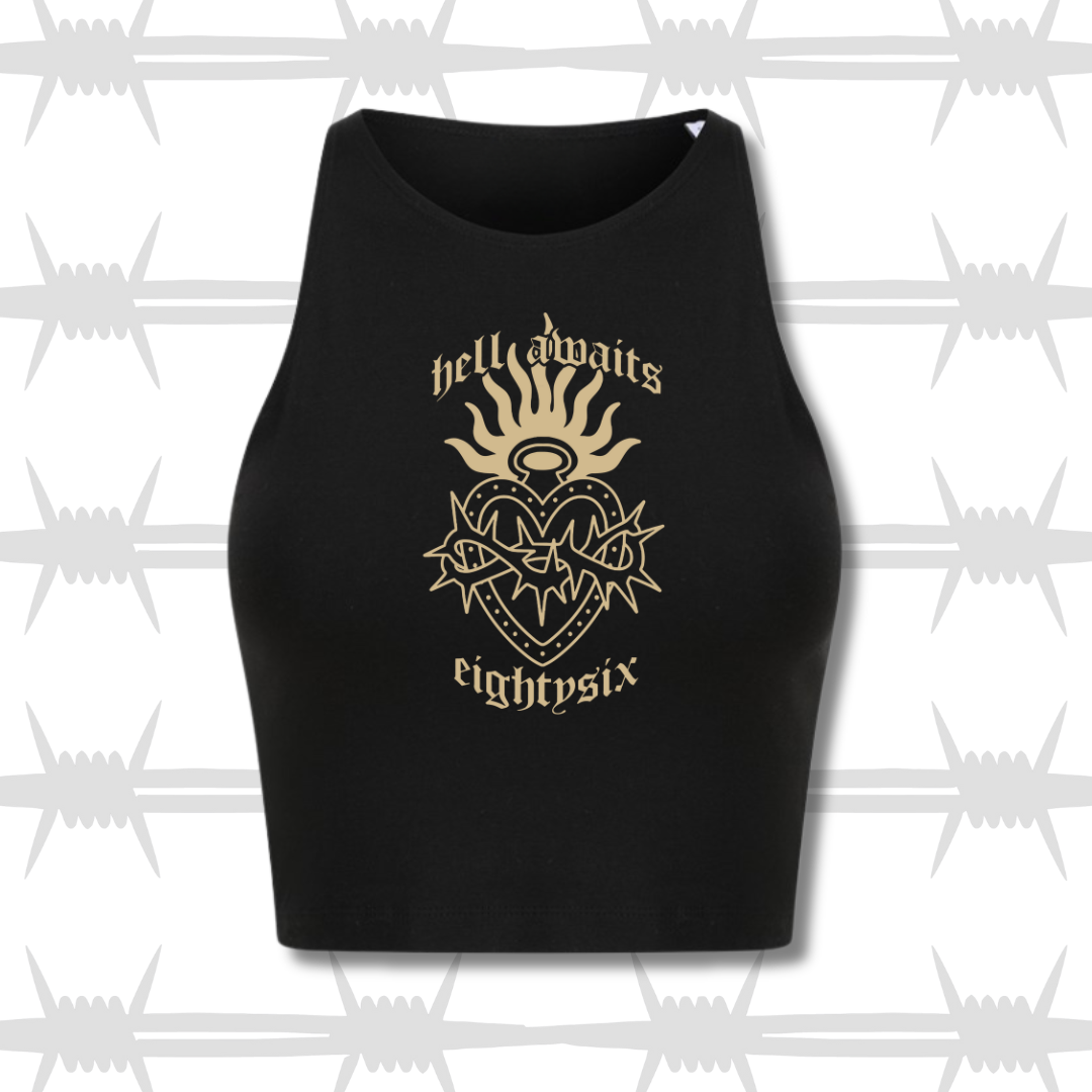 Hell Awaits Crop Vest