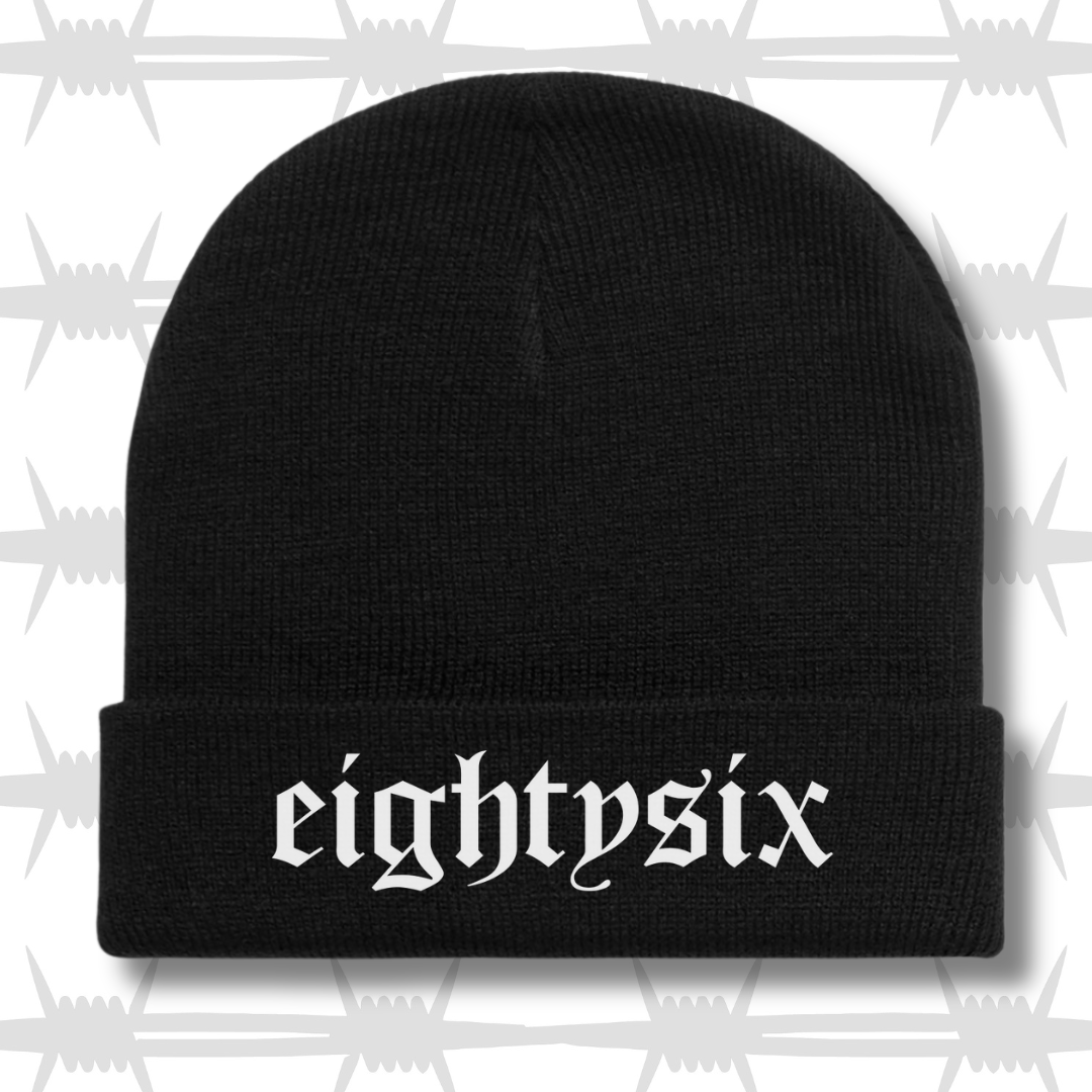 Script Beanie - Black/White