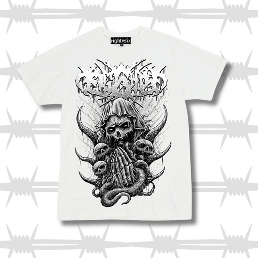 Metal Demon Tee - White