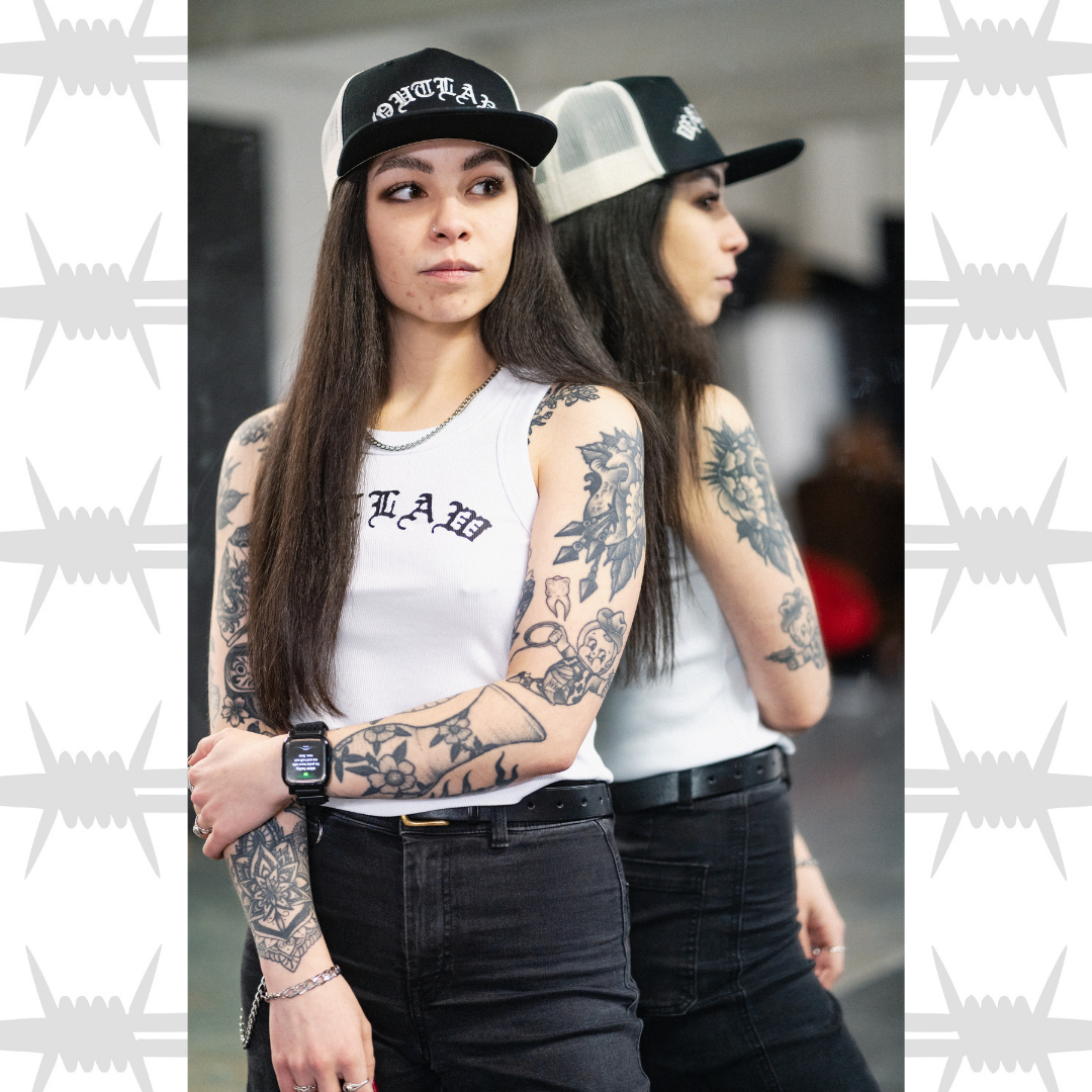 Outlaw Womens Ribbed Crop Vest