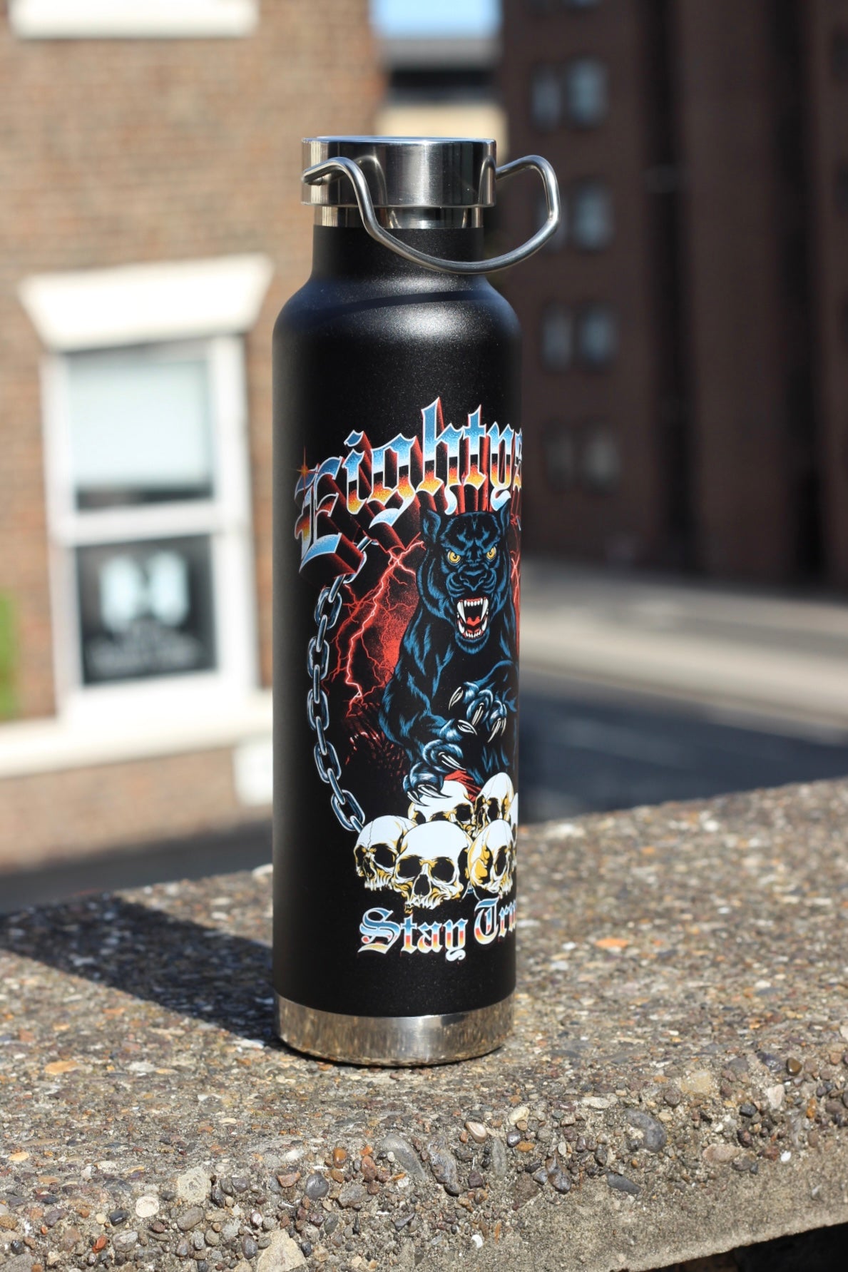 Skull Panther Water Bottle