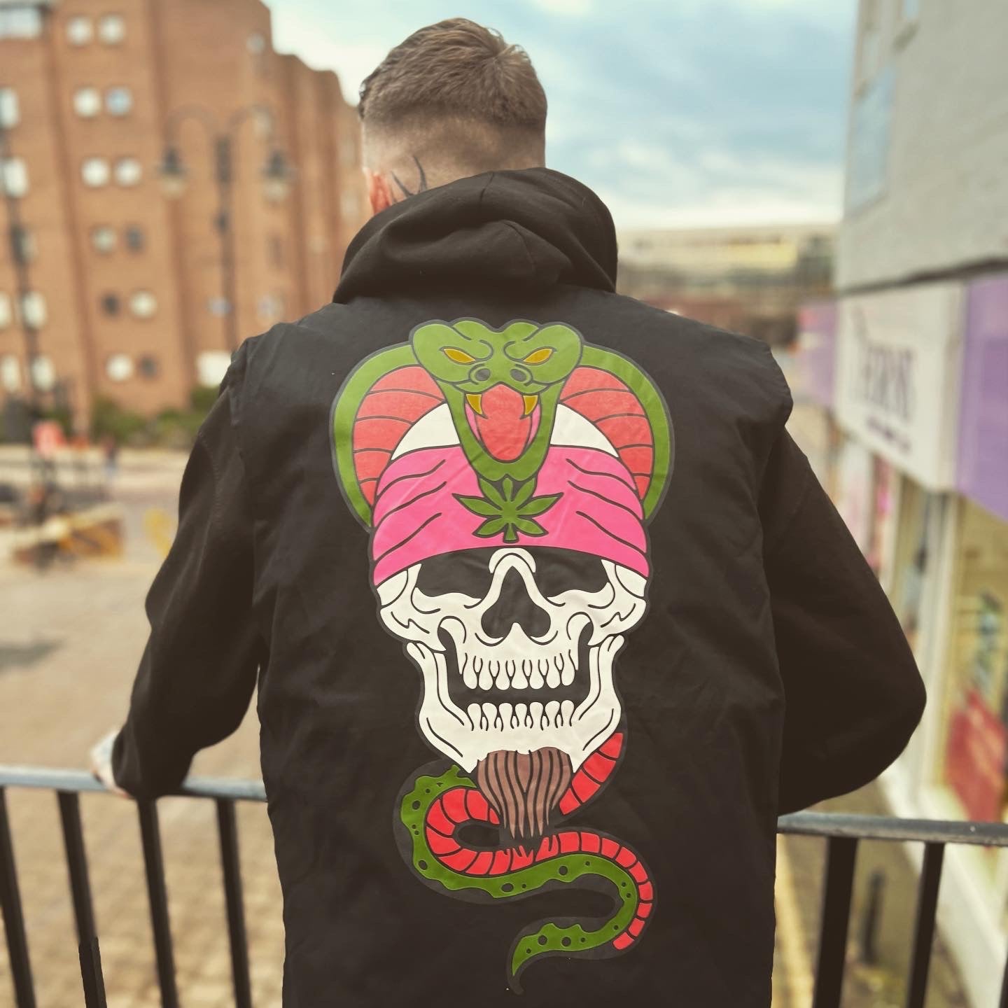 Skull & Snake Work Jacket - Black