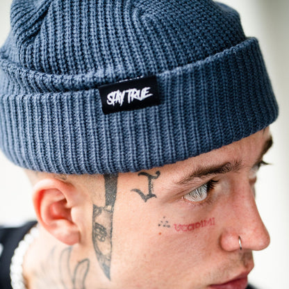 Fisherman Beanie in Petrol Blue